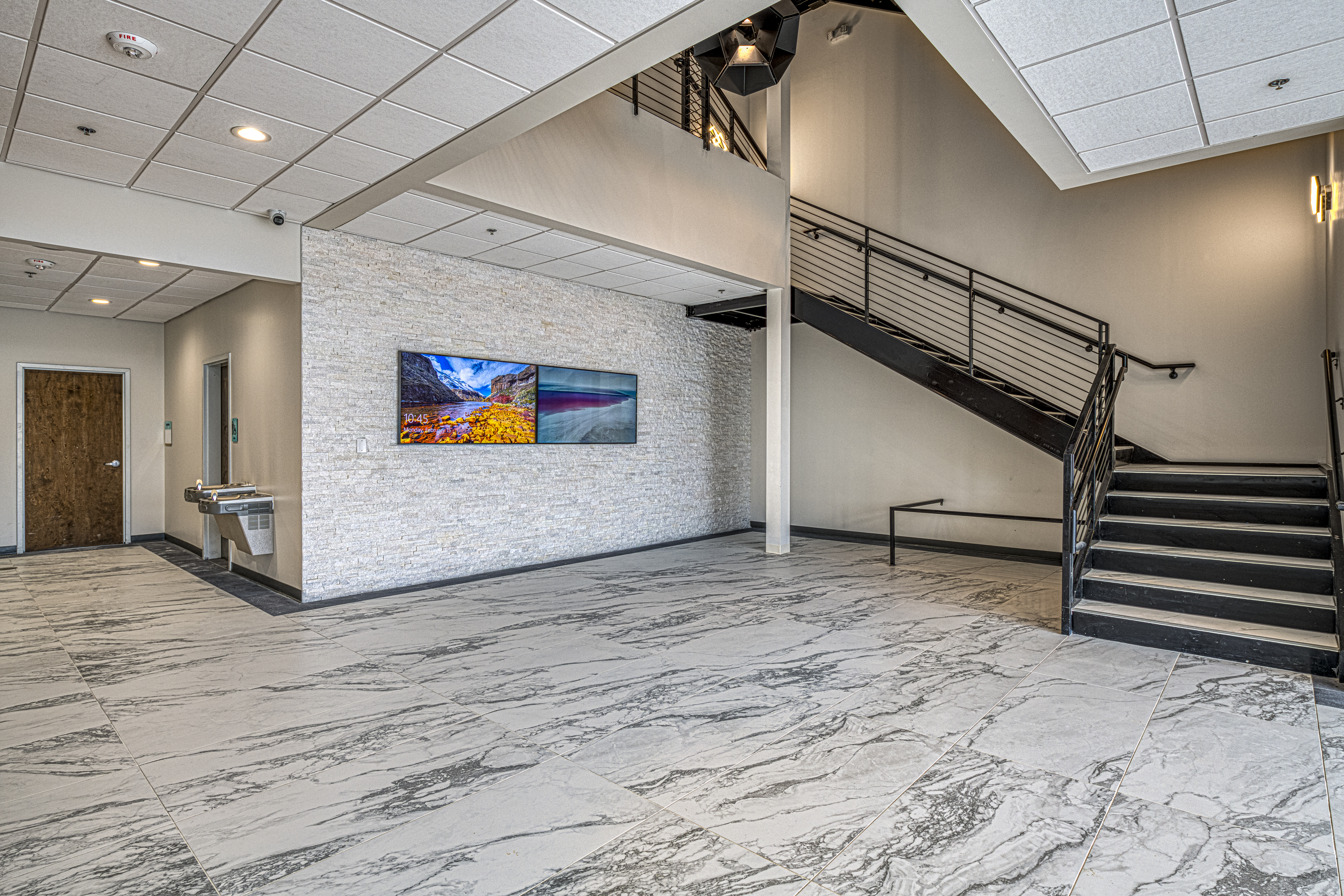 Commercial lobby installation